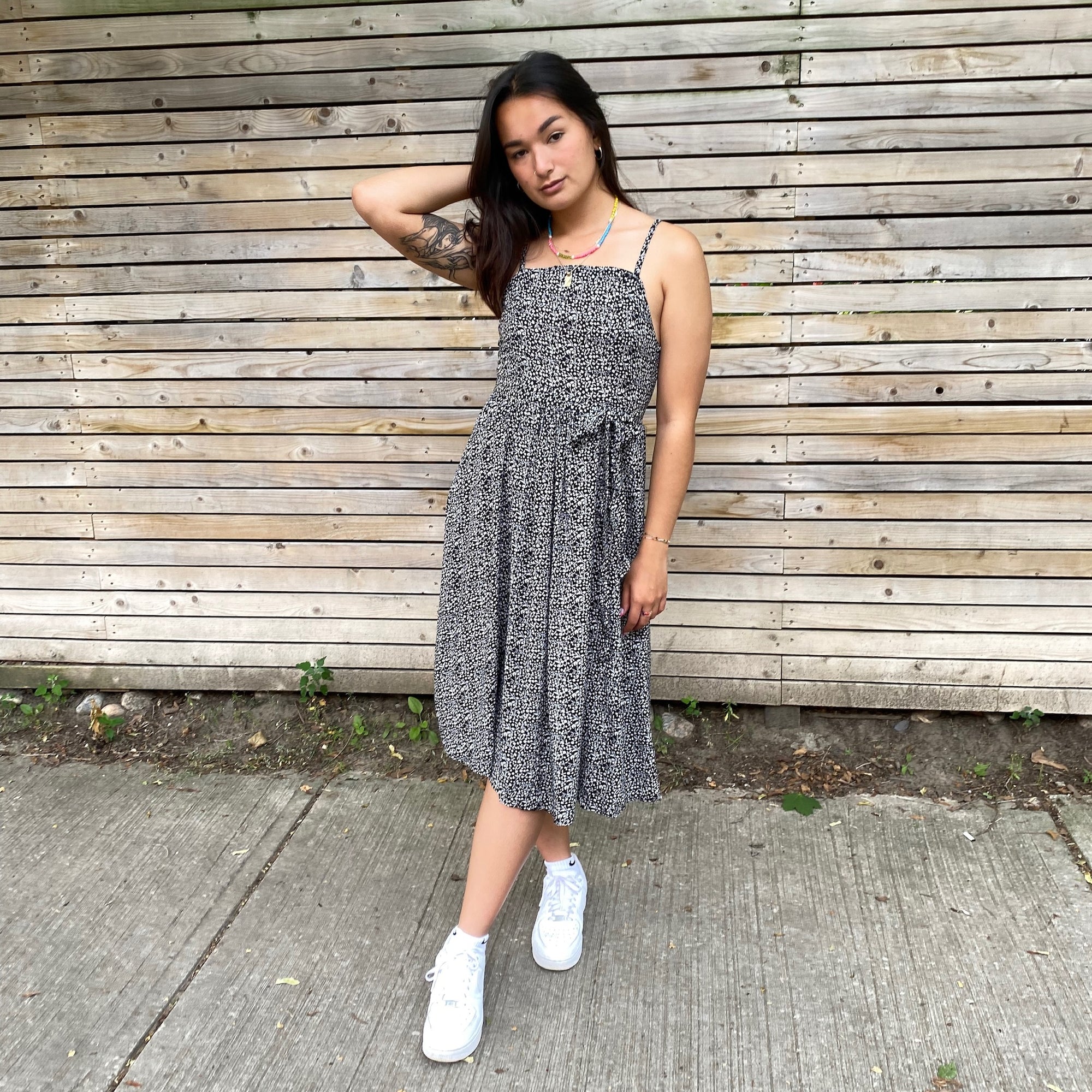 VERNAZZA Floral Midi Dress