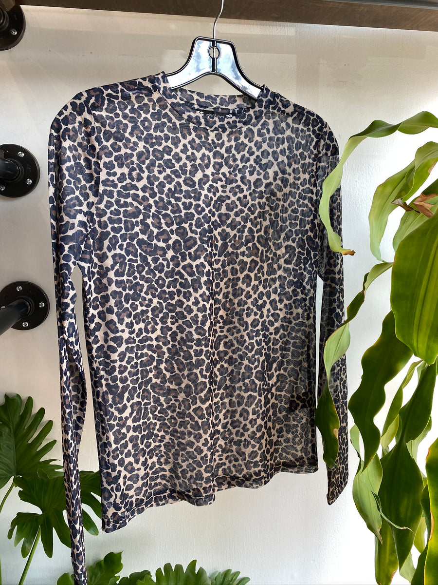RONY Long Sleeve Mesh Top