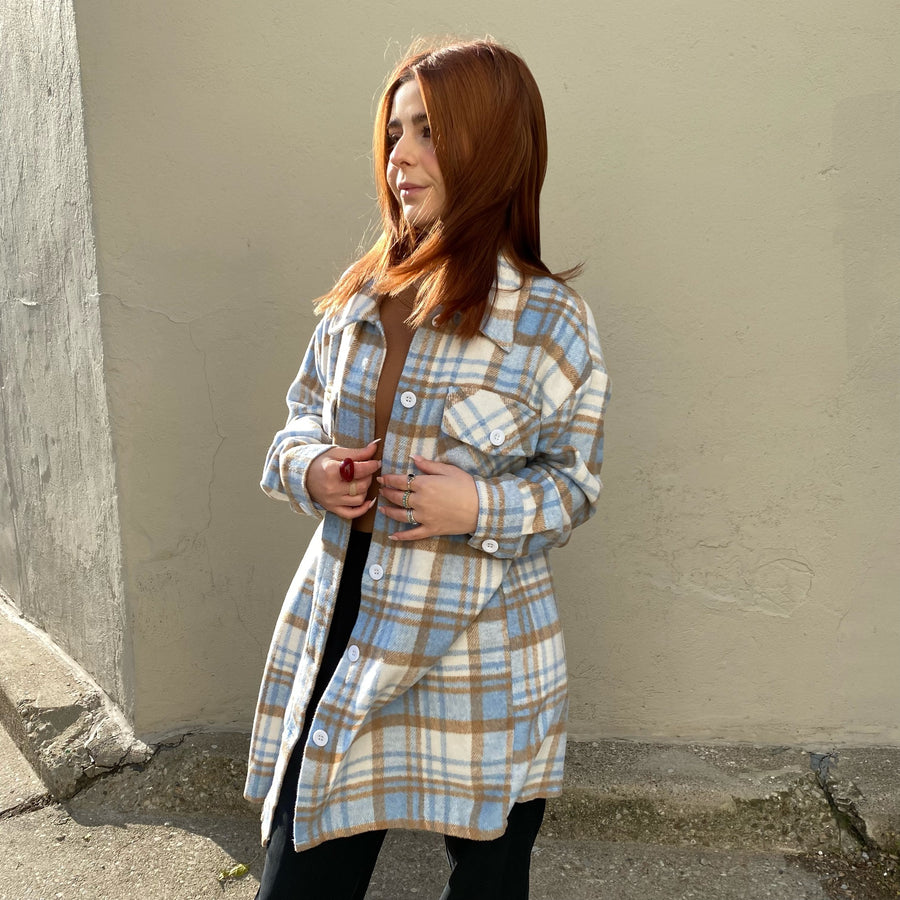 WINNIE Plaid Shacket