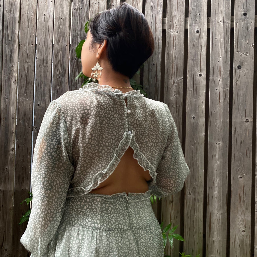 KARRY Backless Floral Dress