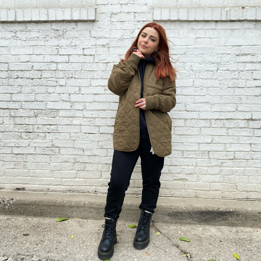 QUINN Oversized Quilted Jacket