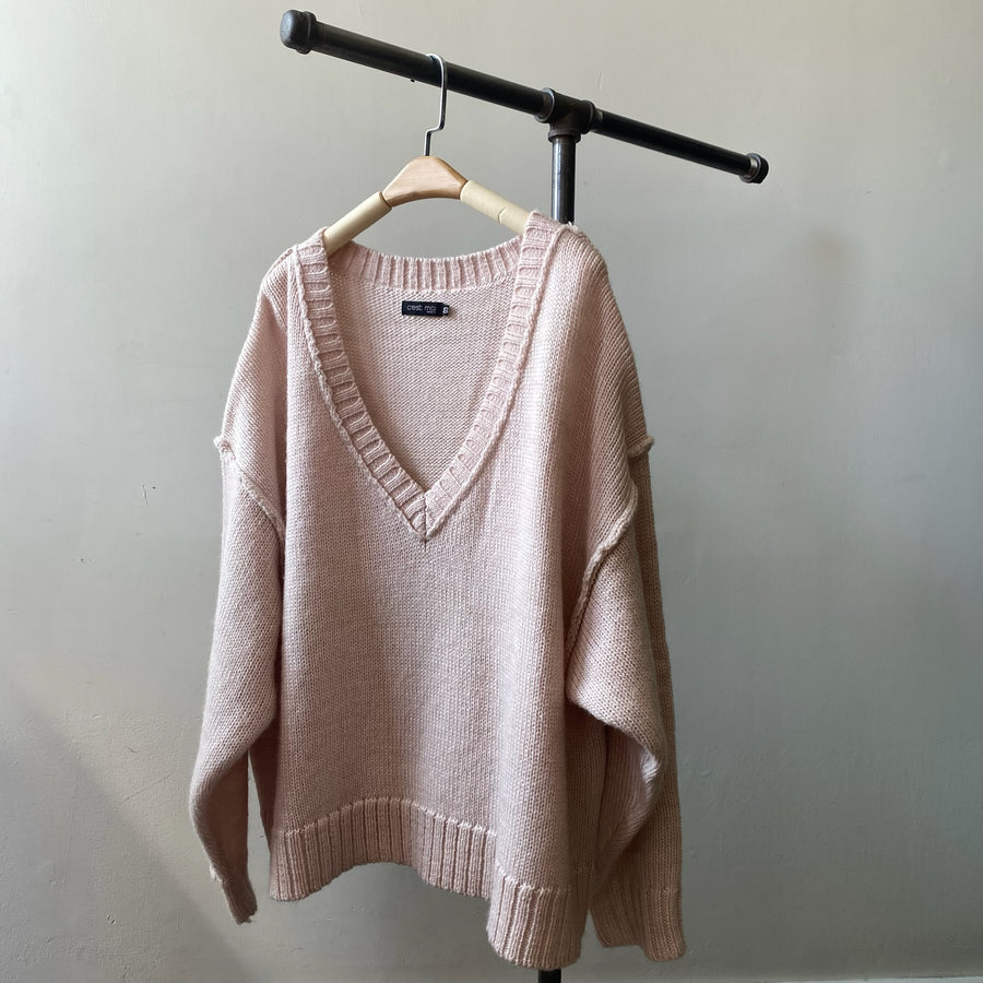 MILANO Deep V Neck Sweater