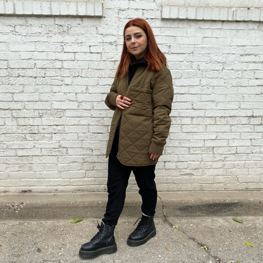 QUINN Oversized Quilted Jacket