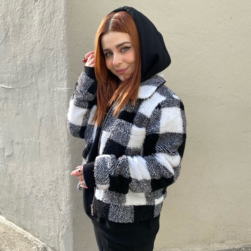ADELA Plaid Coat