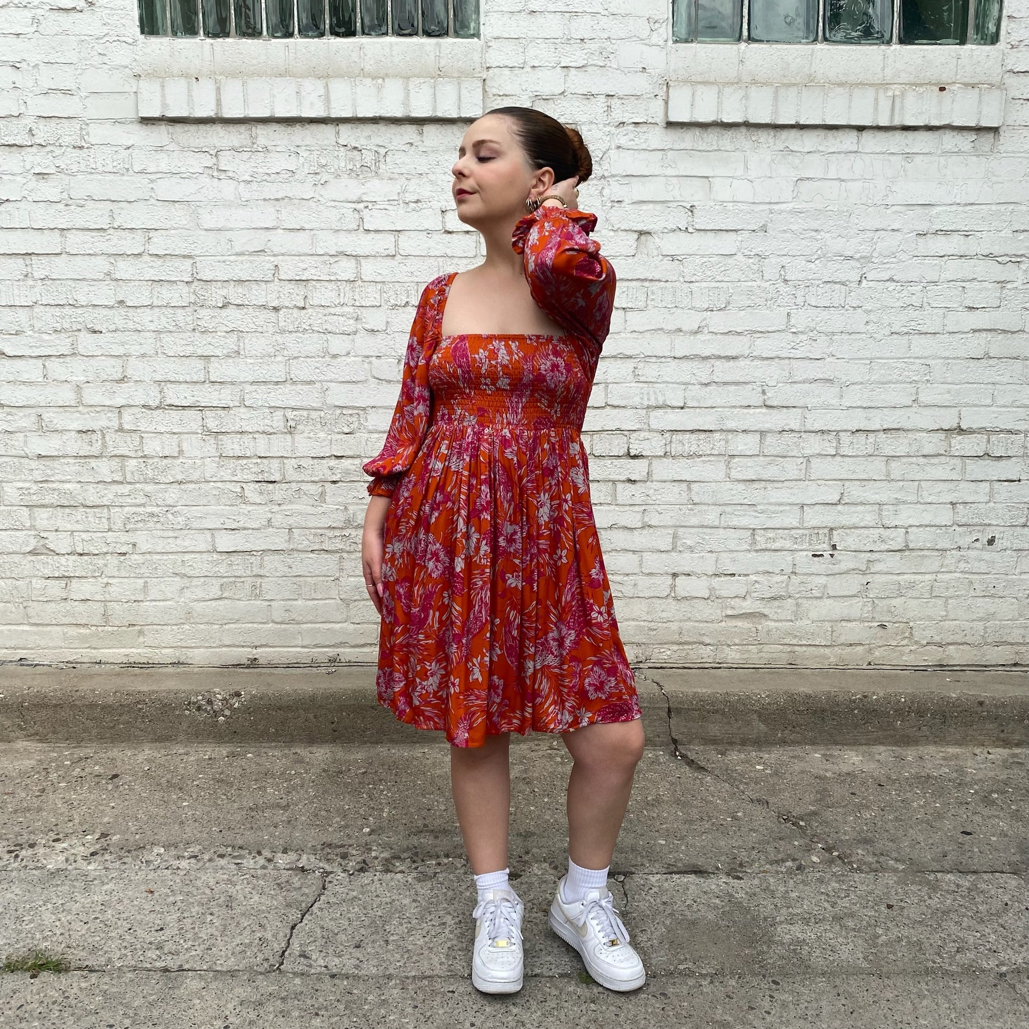 ROUX Floral Print Dress