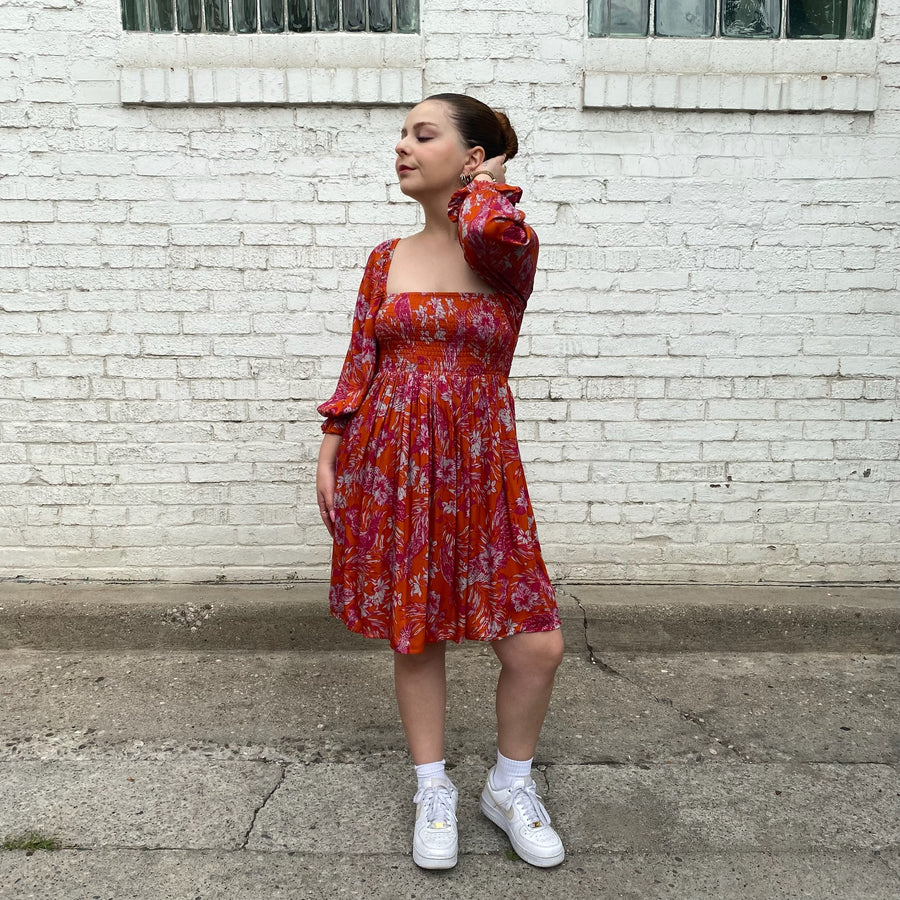 ROUX Floral Print Dress