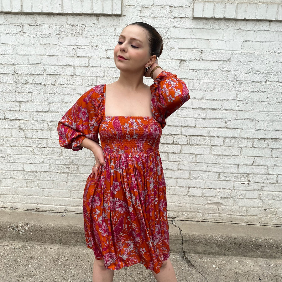 ROUX Floral Print Dress