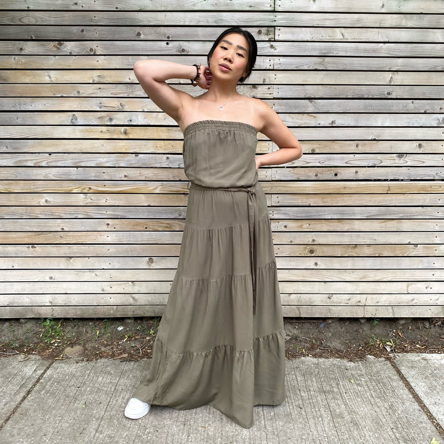 MAXX Strapless Maxi Dress