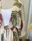 MONET Palm Print Kimono
