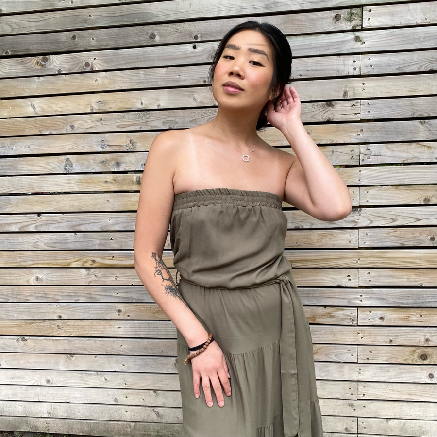 MAXX Strapless Maxi Dress