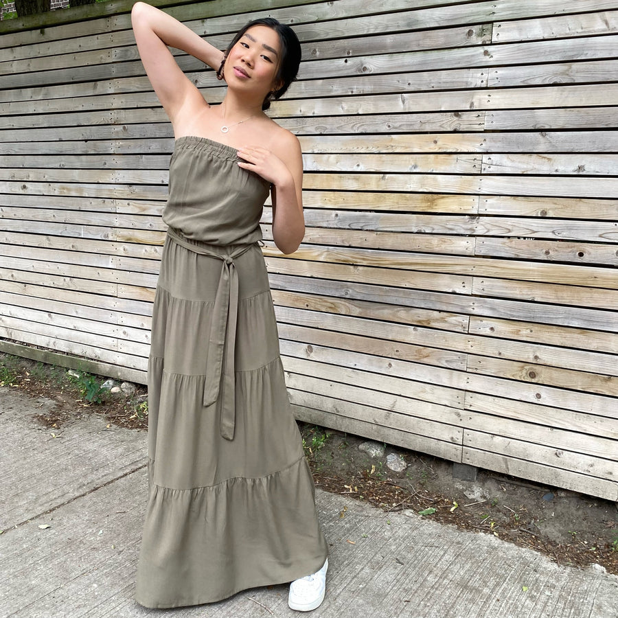 MAXX Strapless Maxi Dress