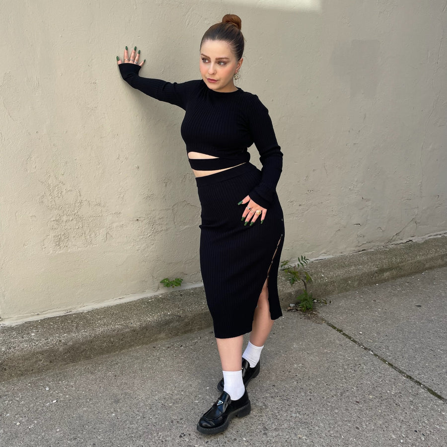 ELOISE Knit Midi Skirt