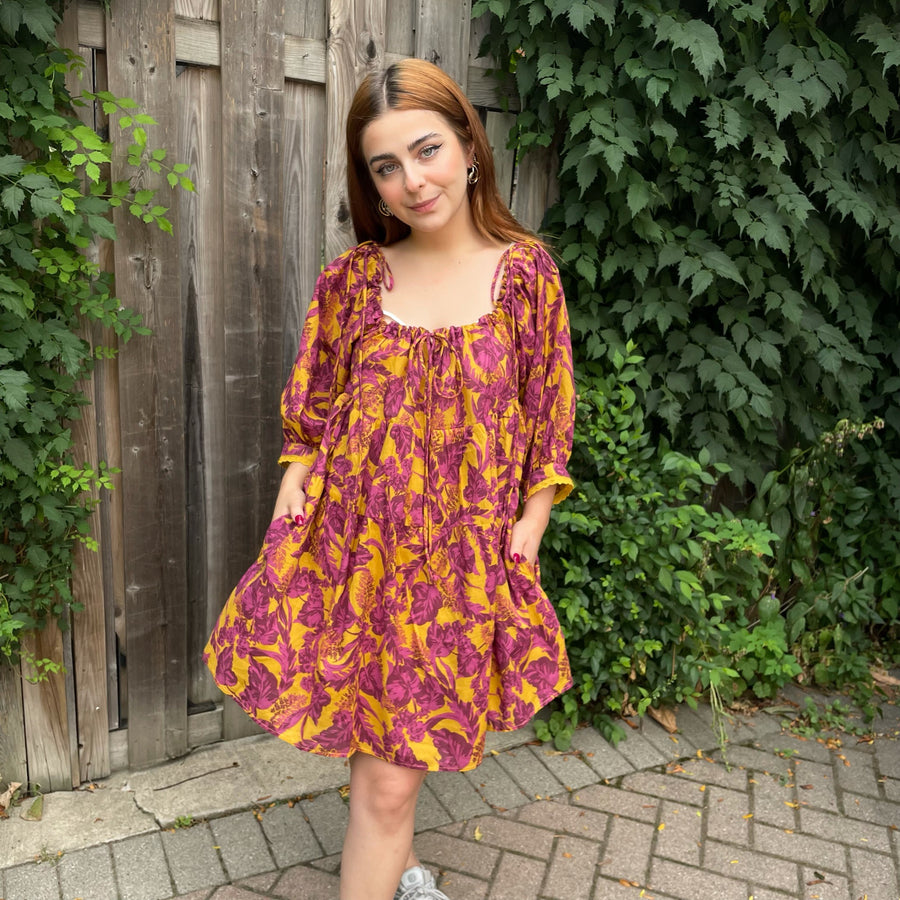 LOTUS Square Neck Dress