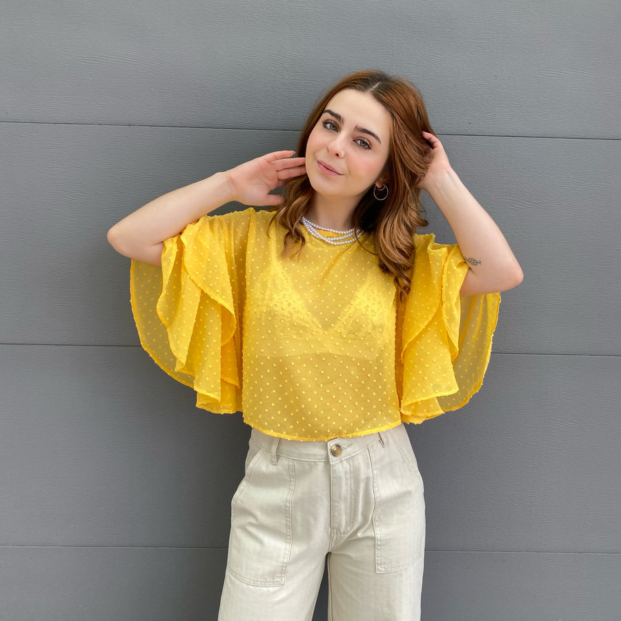 ESME Ruffle Sleeve Top