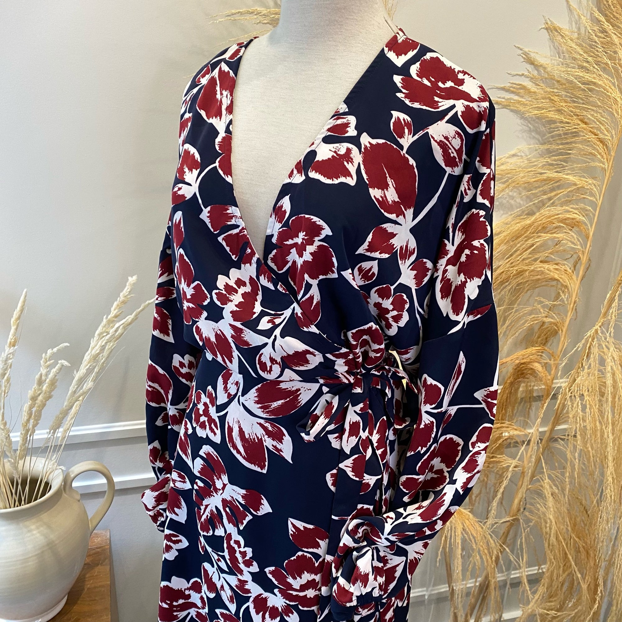 TESS Floral Wrap Dress