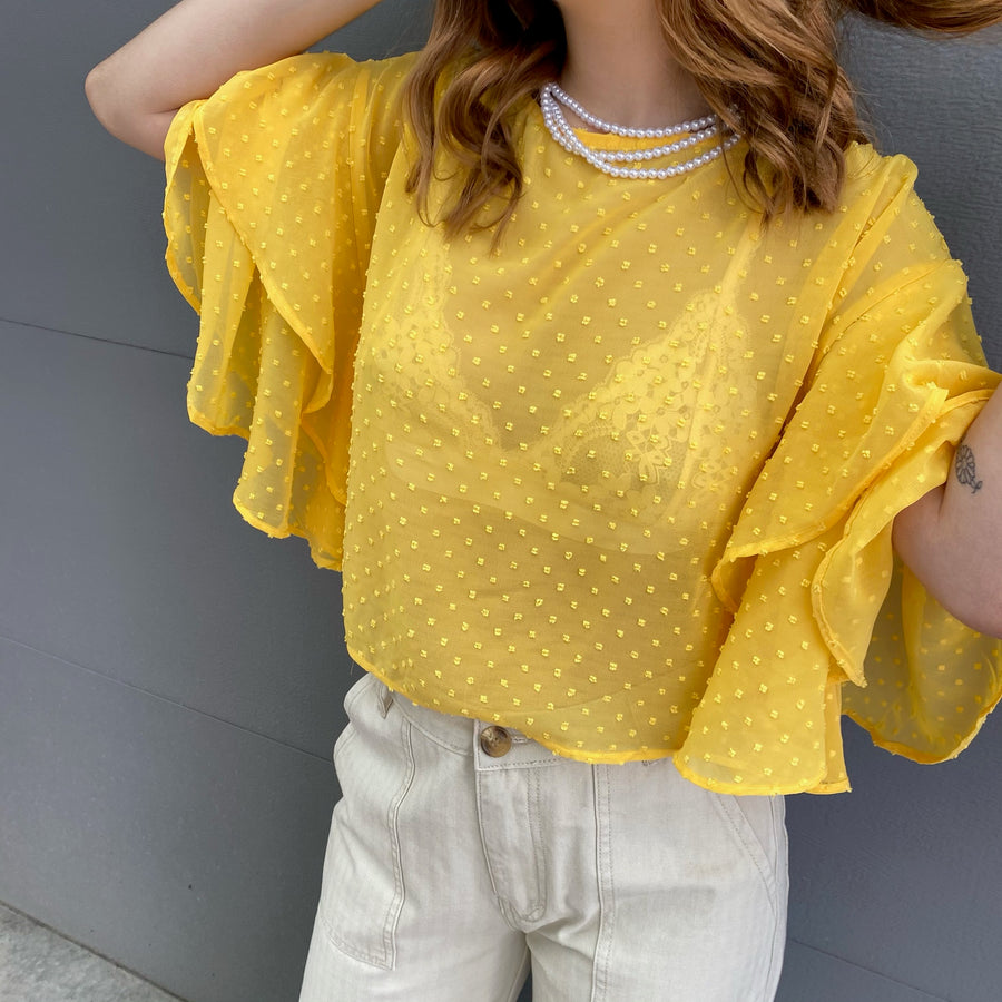 ESME Ruffle Sleeve Top