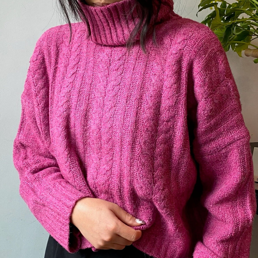 CHAI Boxy Turtleneck