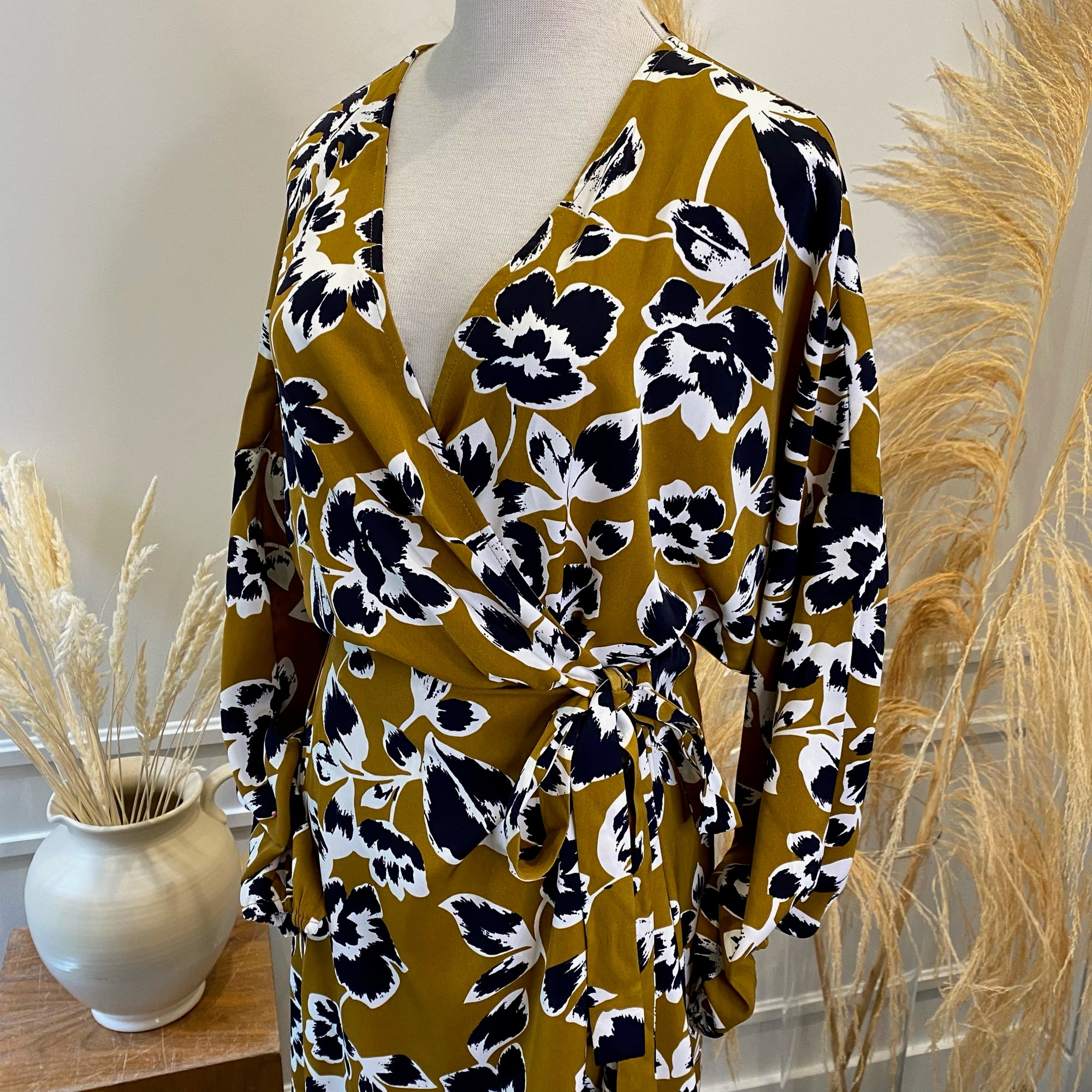 TESS Floral Wrap Dress