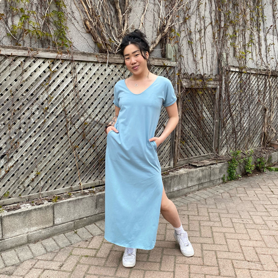 CATE Short Sleeve Maxi Dress