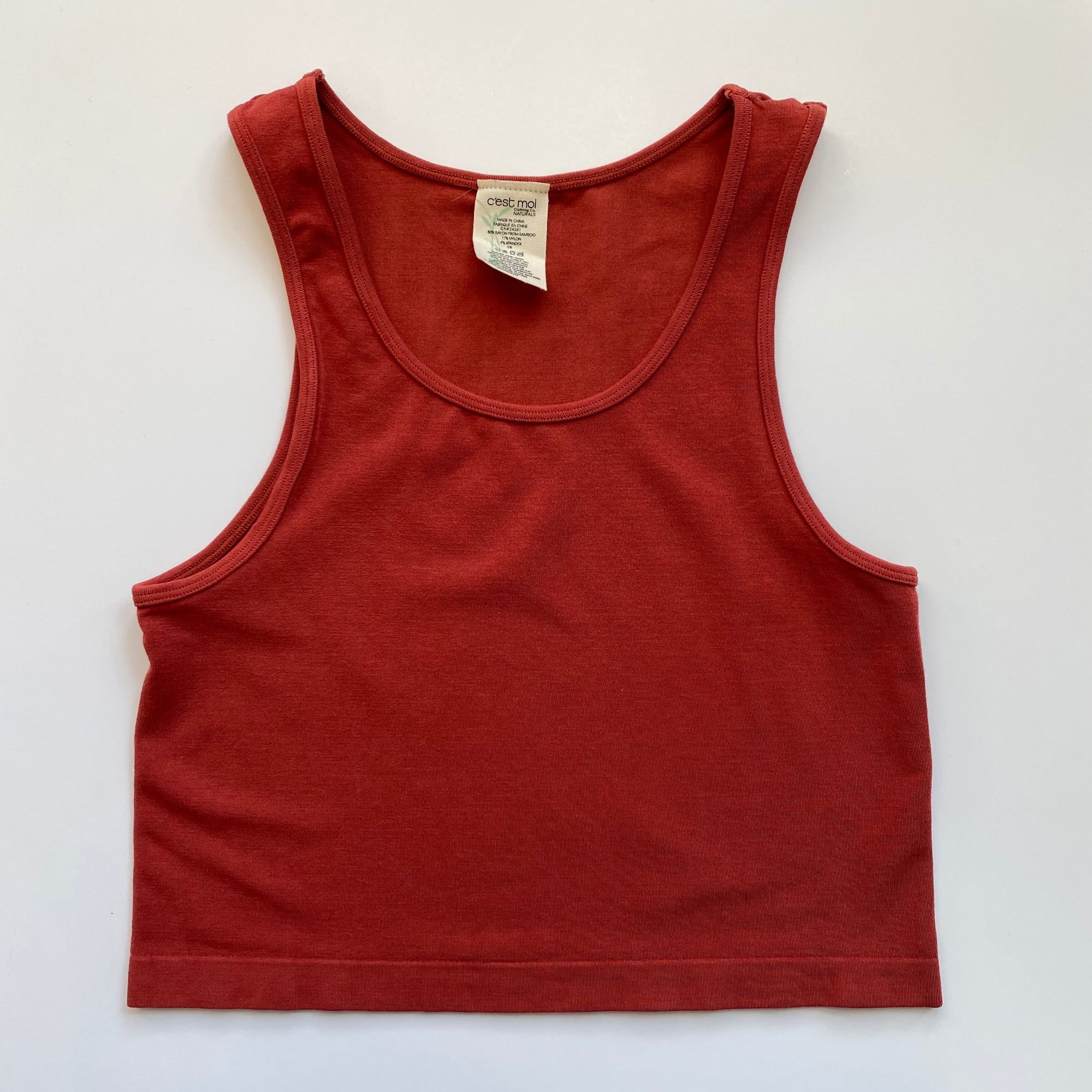 Bamboo Crop Tank Top