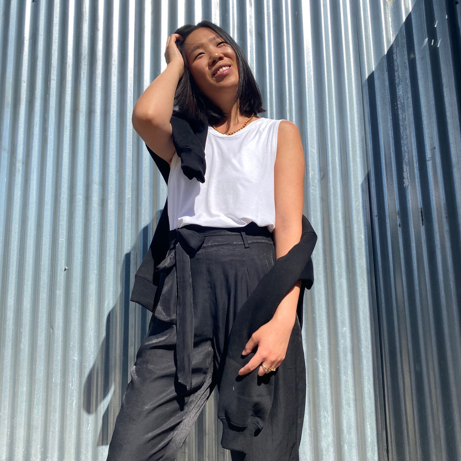 TROY Paper Bag High Waist Pant