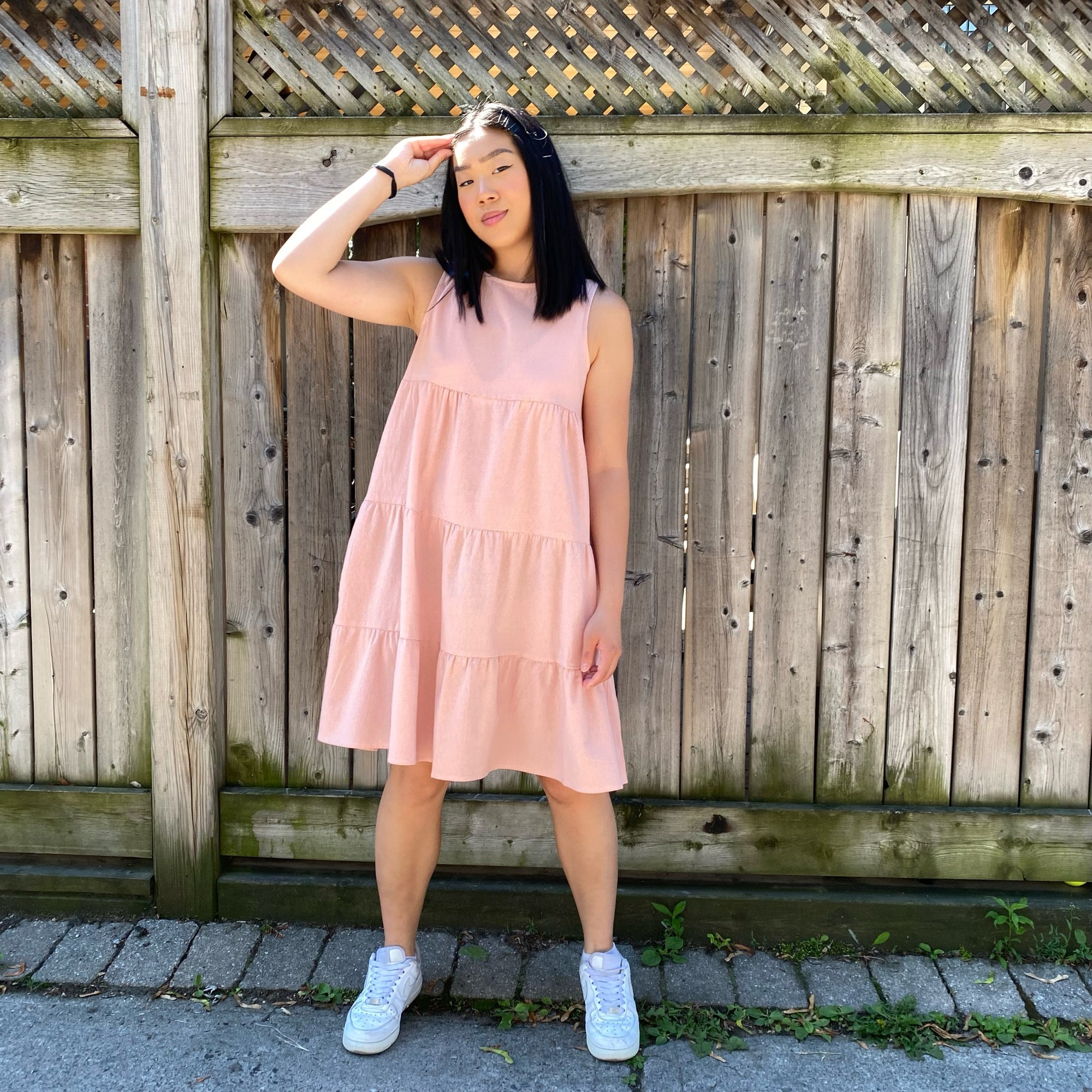 JAMILA Tiered Midi Dress