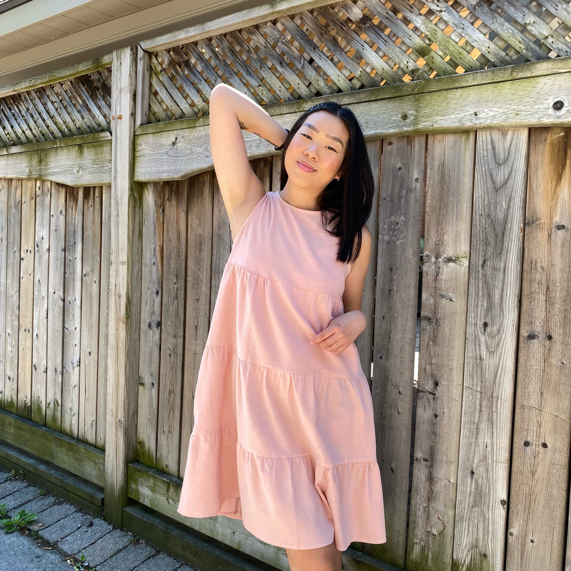 JAMILA Tiered Midi Dress