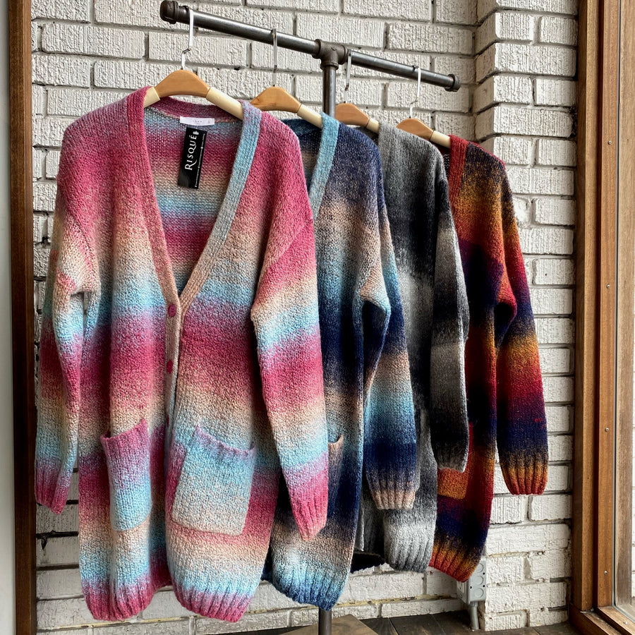 AYLA Colour Block Cardigan