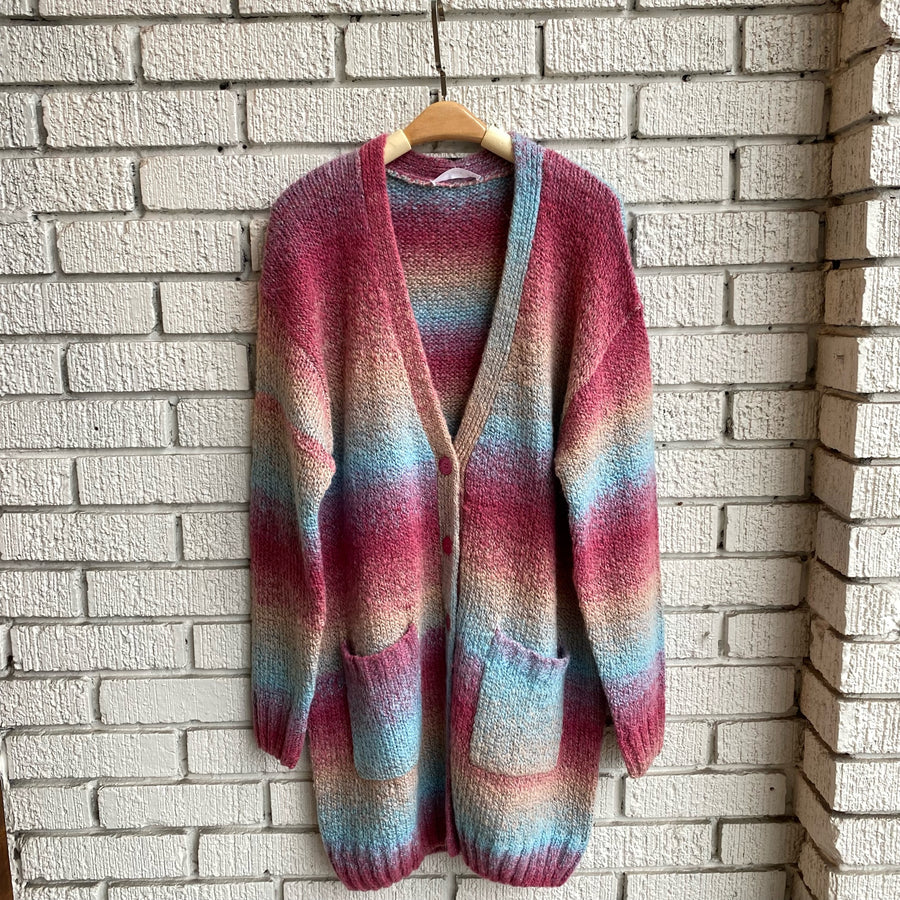 AYLA Colour Block Cardigan