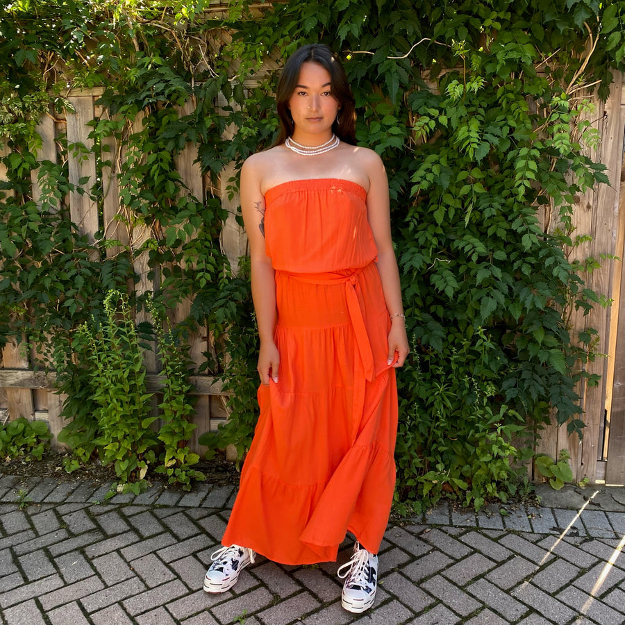 MAXX Strapless Maxi Dress