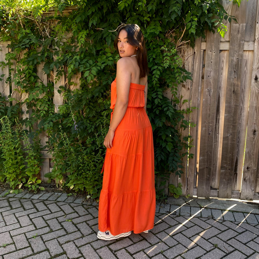 MAXX Strapless Maxi Dress