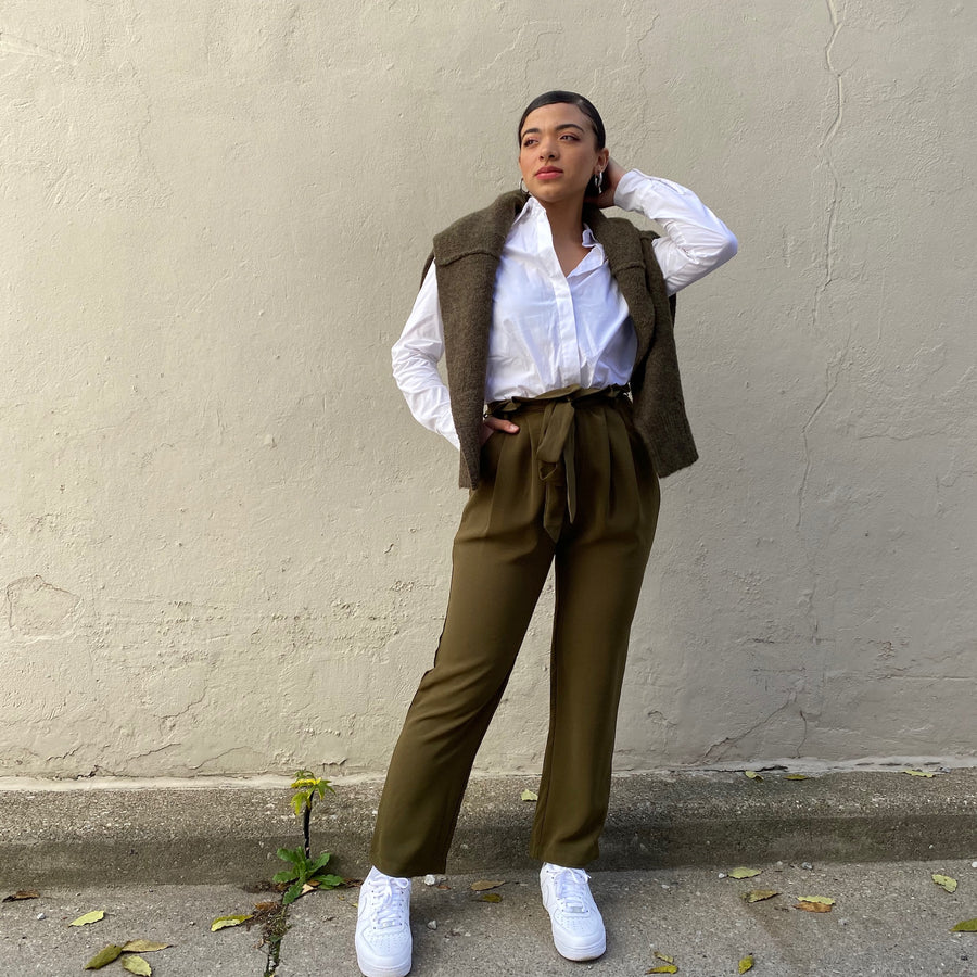 LENNY High Waisted Pleat Pant