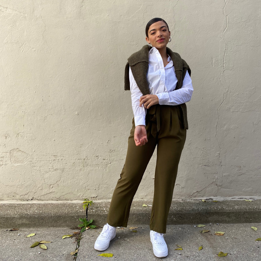 LENNY High Waisted Pleat Pant