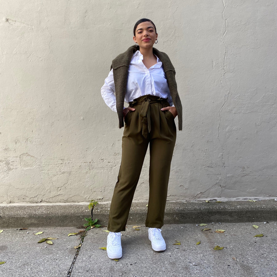 LENNY High Waisted Pleat Pant