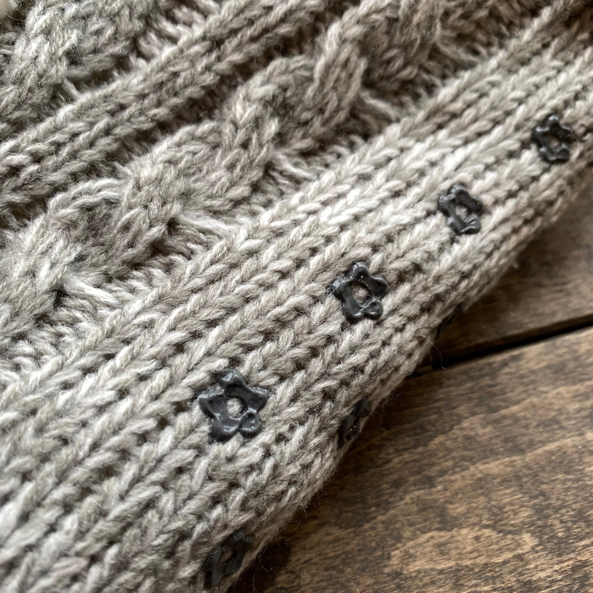 ADDY Cable Knit Slipper Booties