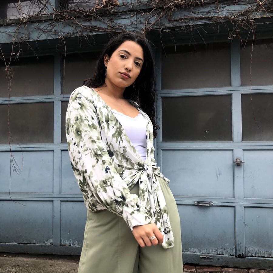 ASPEN Floral Print Tie Top