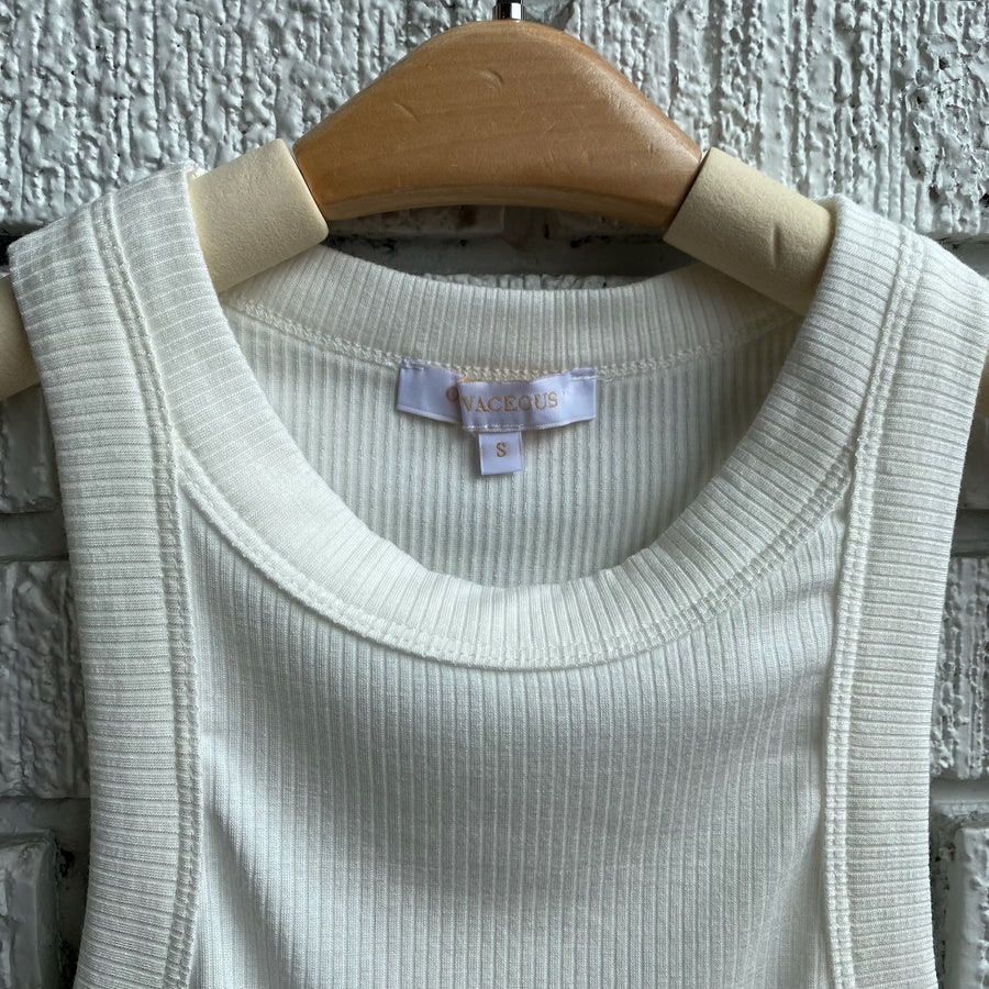 ZAIA Cropped Rib Tank