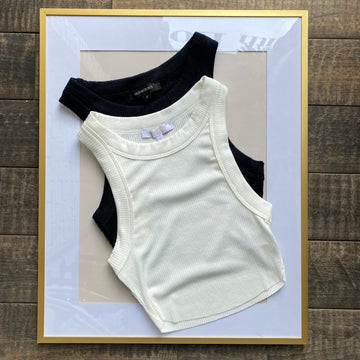 ZAIA Cropped Rib Tank