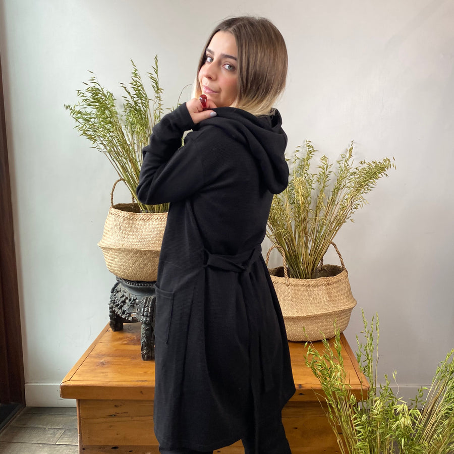 HARLOW Waffle Cardigan