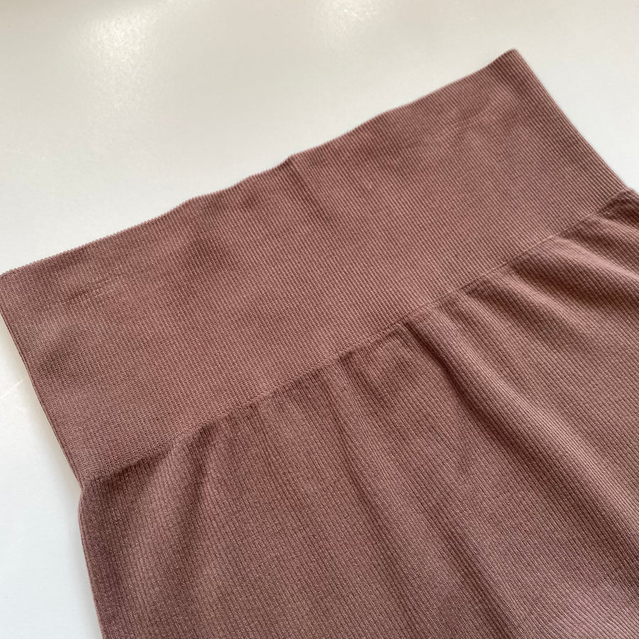 KIMBERLY High Waisted Ribbed Bike Shorts