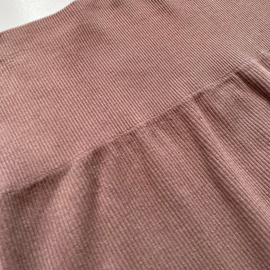 KIMBERLY High Waisted Ribbed Bike Shorts