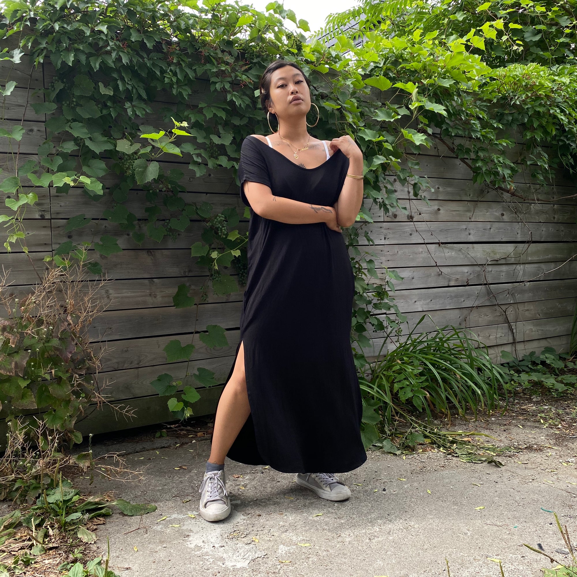 ANGIE Bamboo Maxi Dress
