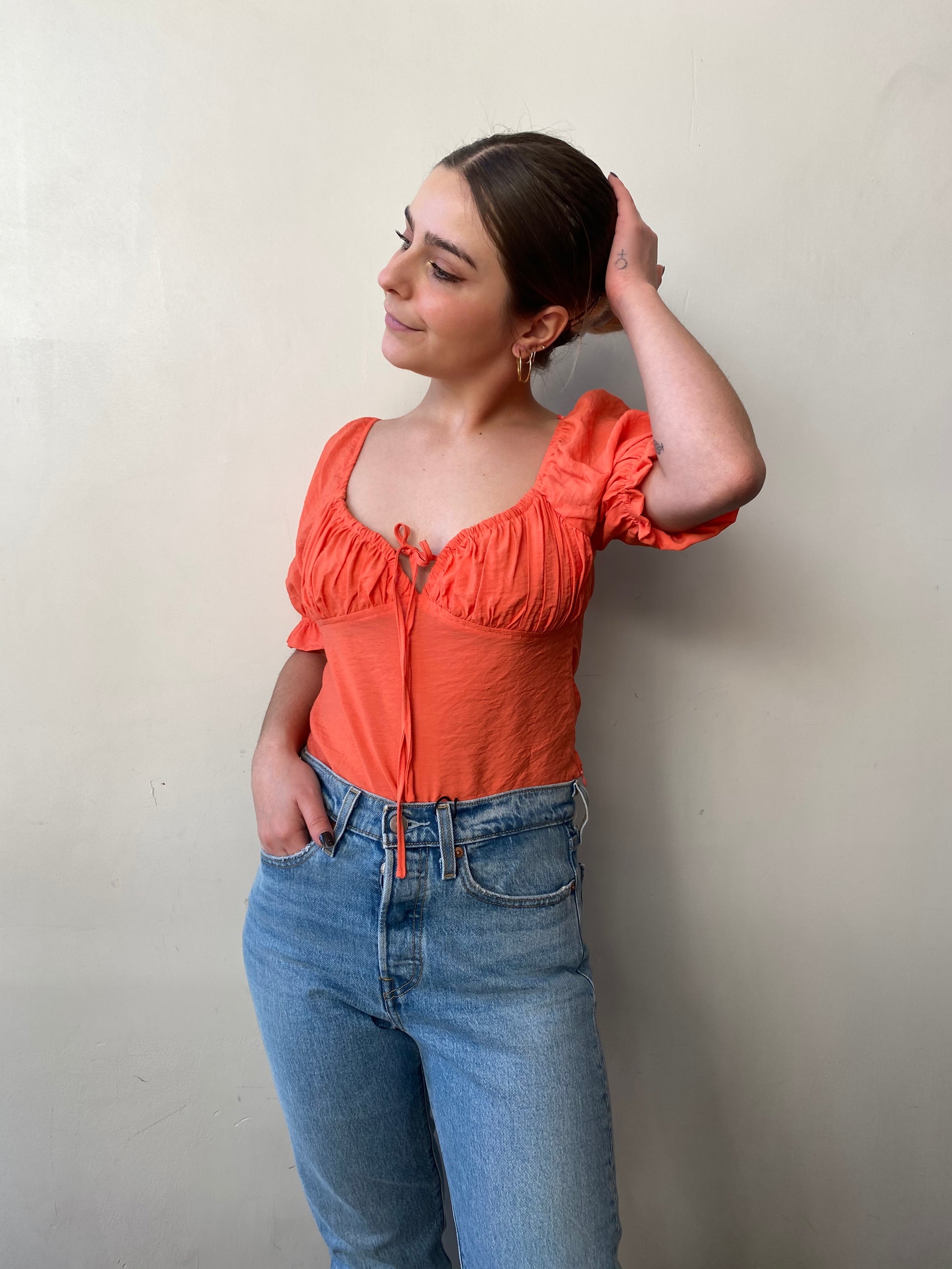 ALINA Short Sleeve Crop Top