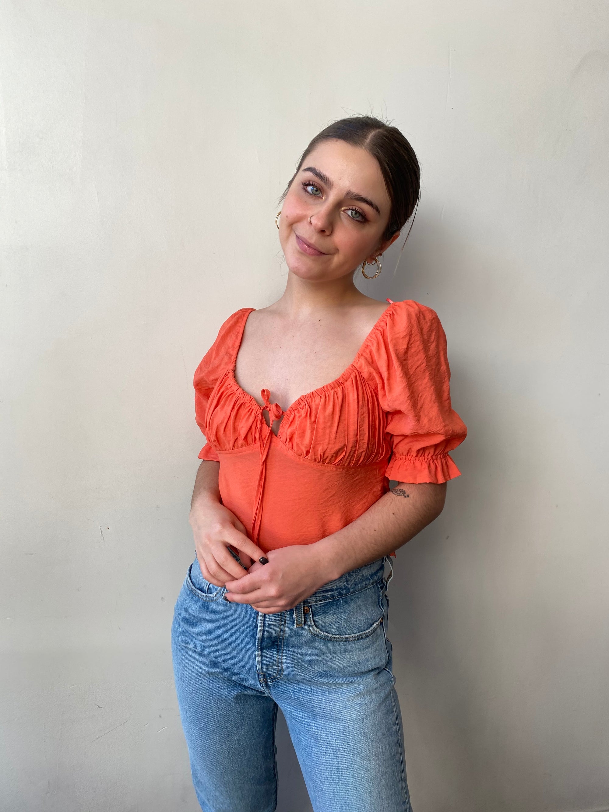 ALINA Short Sleeve Crop Top