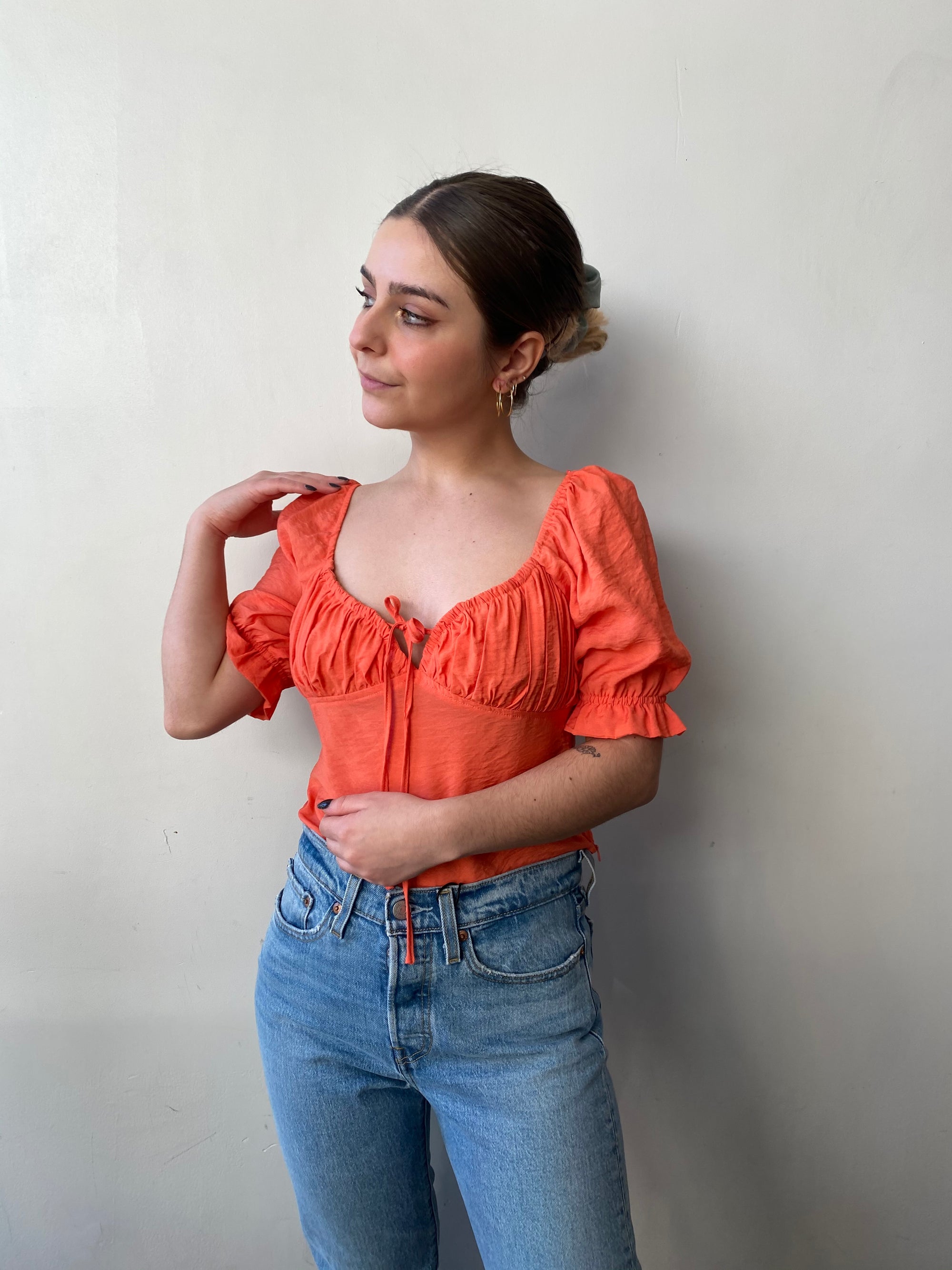 ALINA Short Sleeve Crop Top