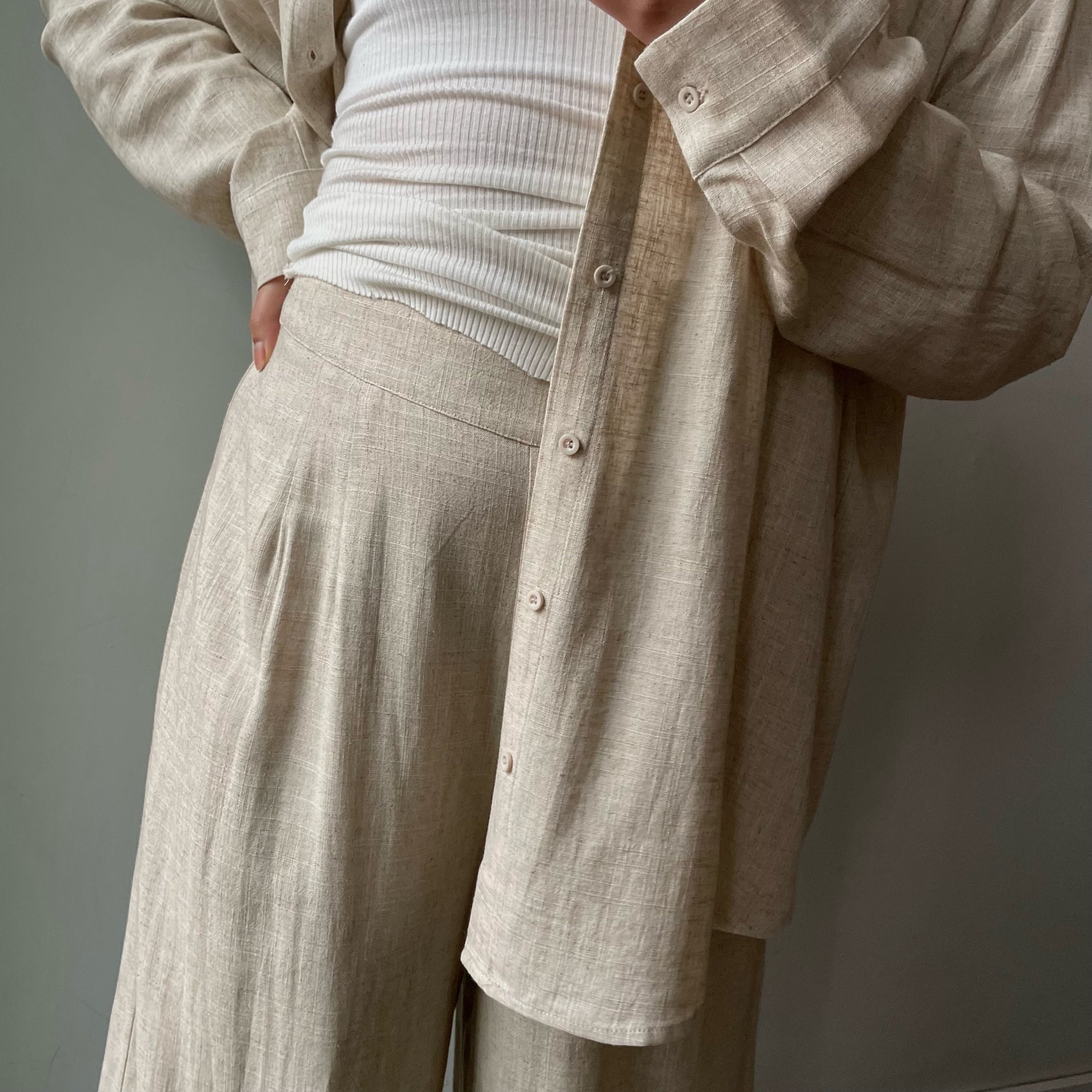 SAINT TROPEZ Wide Leg Pants