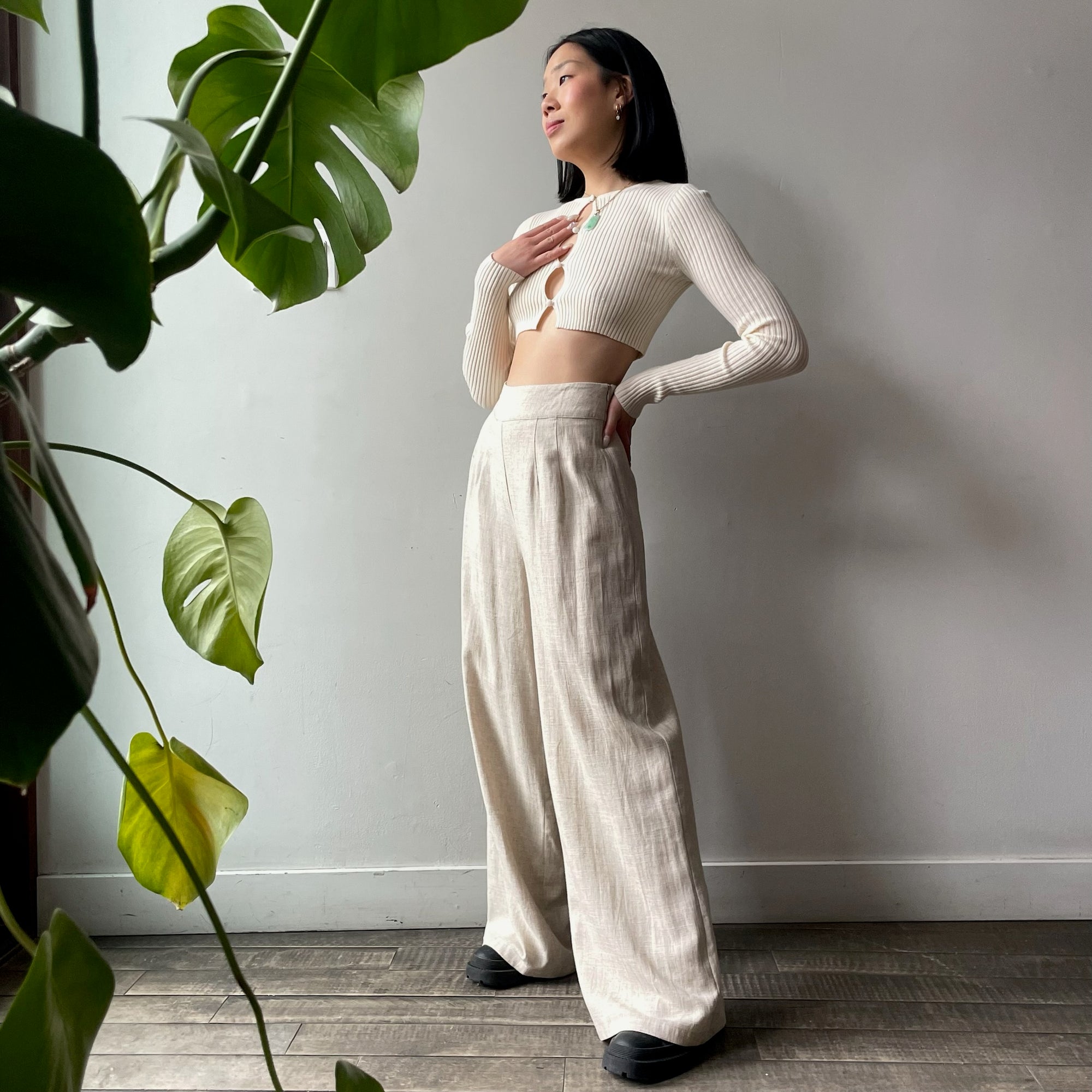 SAINT TROPEZ Wide Leg Pants