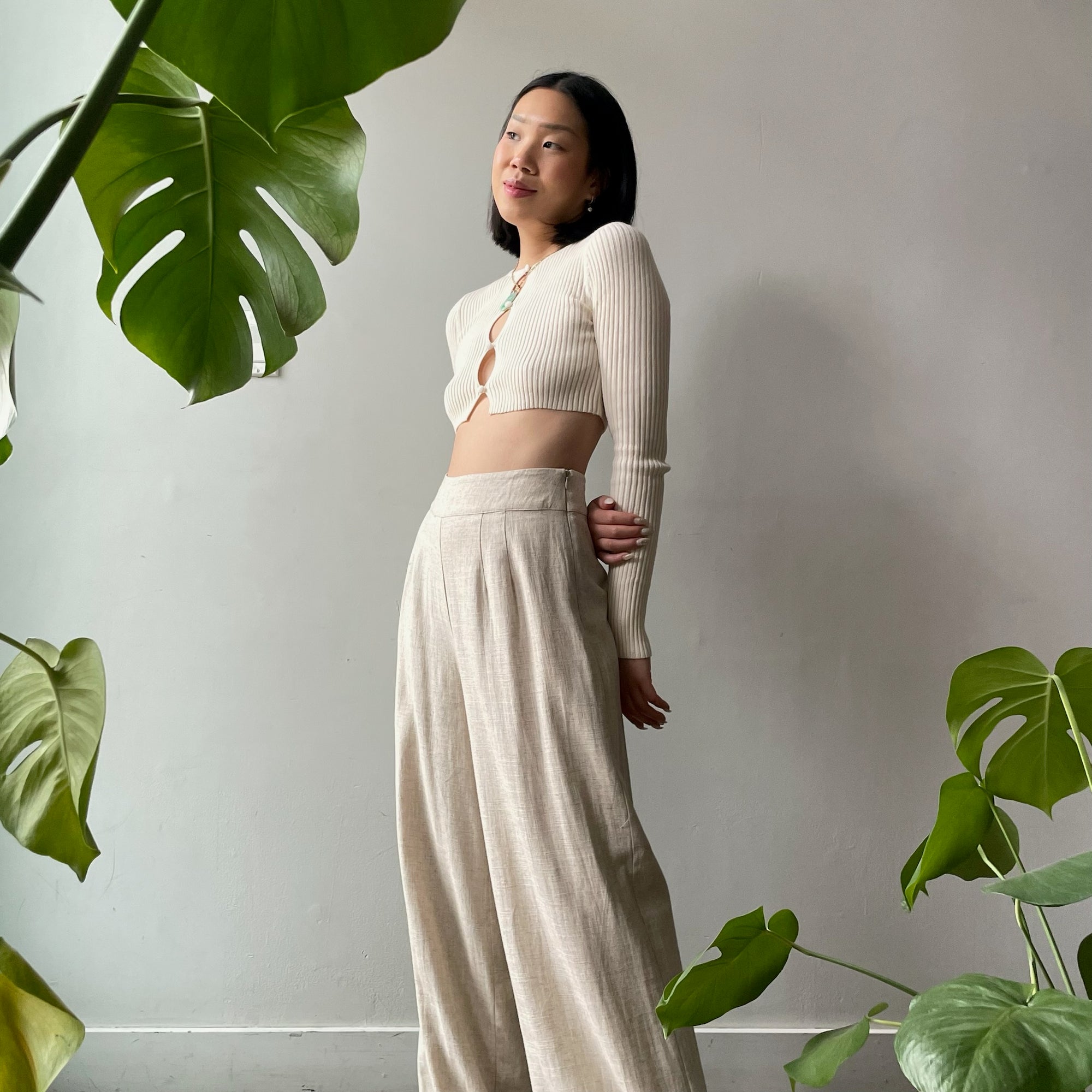 SAINT TROPEZ Wide Leg Pants