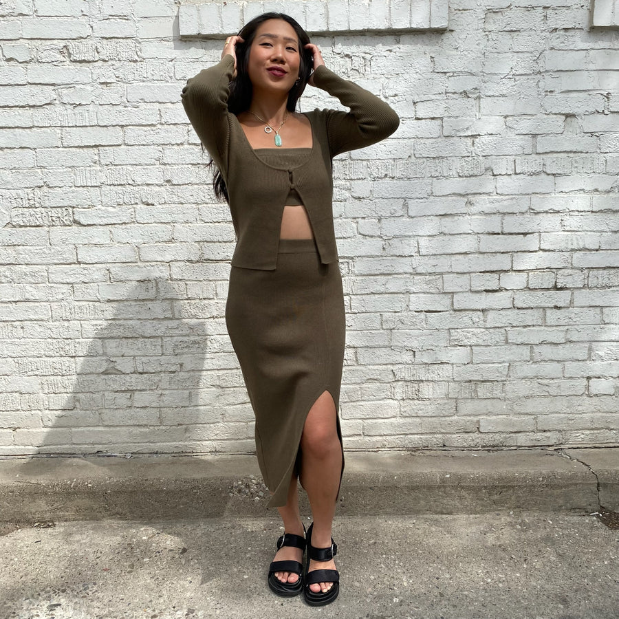 EVIE Ribbed Knit Tube Top