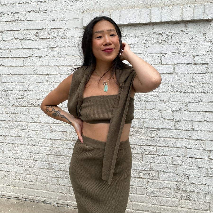 EVIE Ribbed Knit Tube Top